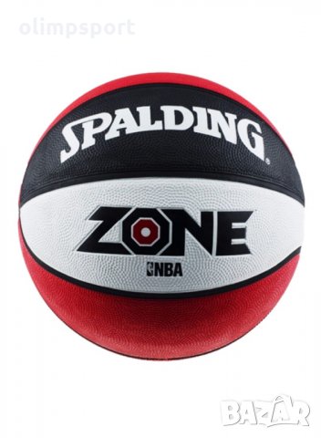 Баскетболна топка SPALDING Zone нова  Изработена от здрав гумен материал. Устойчива за игра на всяка