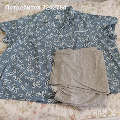 Дамска  памучна пижама 5ХЛ,5XL