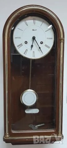 Стенен часовник Franz Hermle, снимка 5 - Антикварни и старинни предмети - 43740412