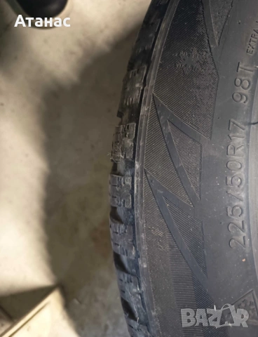 Джанти със зимни гуми за Ауди А6, 17 цола , снимка 2 - Гуми и джанти - 53225518