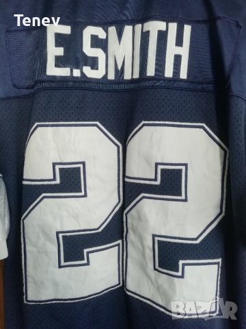 Dallas Cowboys #22 Emmitt Smith Reebok NFL Jersey оригинална тениска фланелка Vintage , снимка 3 - Тениски - 43502582