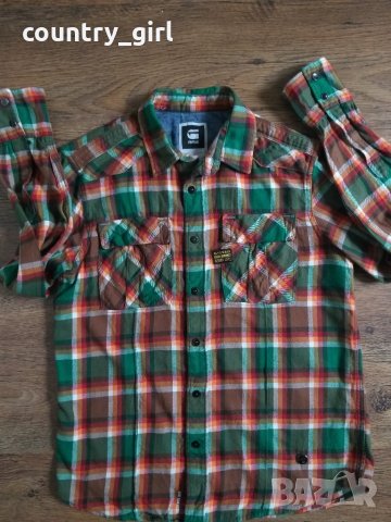 g-star deck bergen shirt - страхотна мъжка риза, снимка 4 - Ризи - 27597385