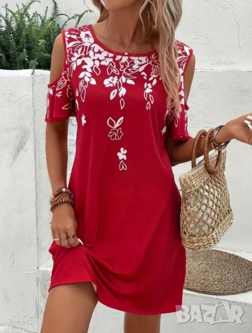 Червена лятна рокля, снимка 1