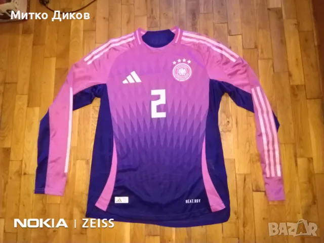 Германия 2023-2024г.мачова тениска Heat.RDY маркова на Адидас IP8159 №2 Рюдигер размер М