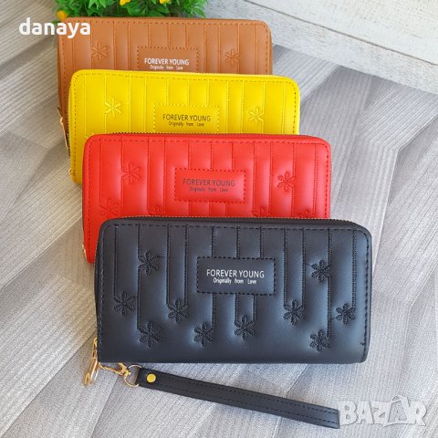 2920 Дамско кожено портмоне с два ципа Forever Young, снимка 8 - Портфейли, портмонета - 37069329