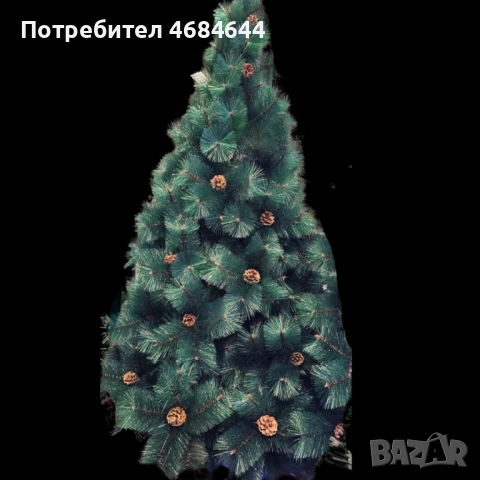 Елха естествено зелена с шишарки, снимка 5 - Декорация за дома - 52818095