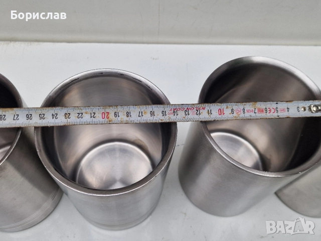 Комплект вази за цветя, неръждаеми., снимка 3 - Саксии и кашпи - 51556044