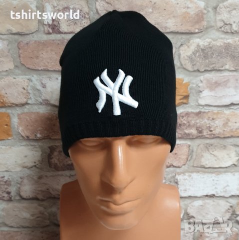 Нова зимна шапка New York (Ню Йорк) с бяло лого, снимка 2 - Шапки - 43270904