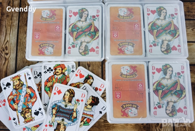 Карти за игра, произведени в Германия, снимка 3 - Карти за игра - 52418723
