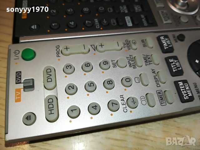 SONY REMOTE CONTROL-DVD/RECORDER, снимка 4 - Дистанционни - 28701390