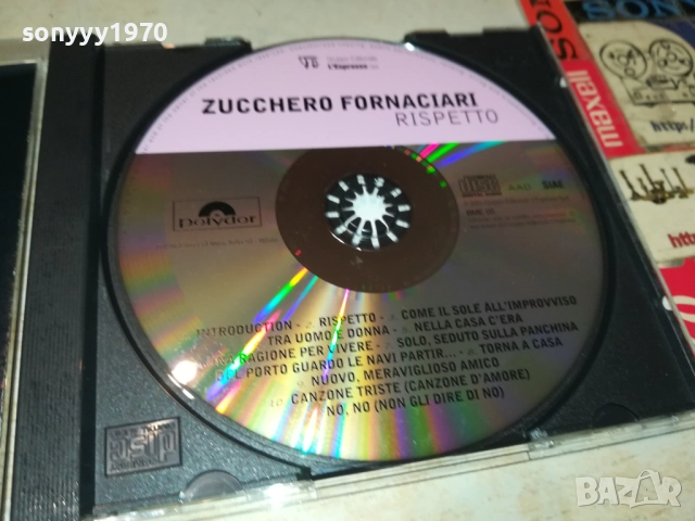 ZUCCHERO ORIGINAL CD-MADE IN ITALY 2309251059, снимка 4 - CD дискове - 51804784