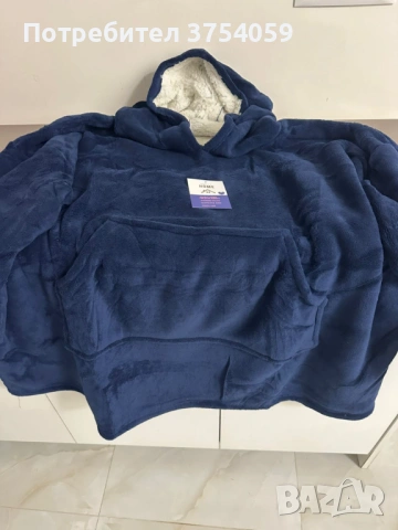 🧣 Дебело зимно одеяло с ръкави и качулка TOP QUALITY HOME SWEET, снимка 11 - Олекотени завивки и одеяла - 53152217