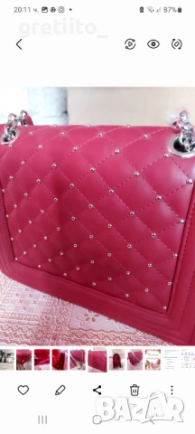 Нова червена красива чанта, снимка 3 - Чанти - 51332563