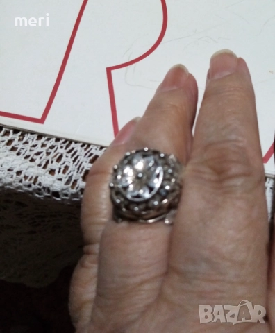  Арт деко сребърен пръстен