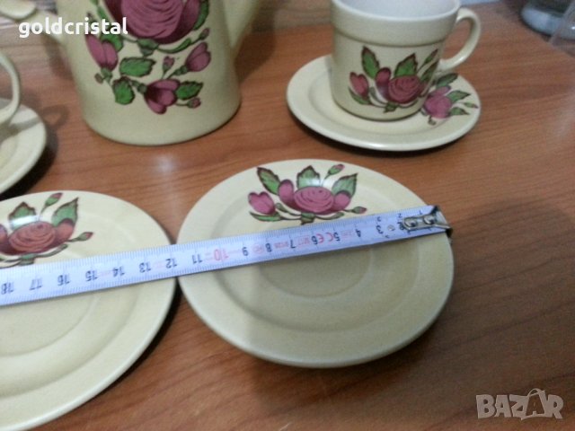 Стар български порцелан чайник и чаши за кафе , снимка 10 - Антикварни и старинни предмети - 38650743