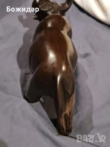 Абаносова дърворезба. Бивол. Африка.90те.г., снимка 4 - Статуетки - 52695761