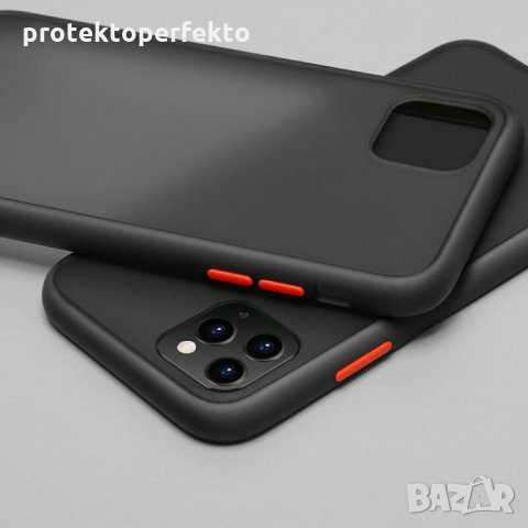 Кейс с твърд гръб iPhone 12, 12 Pro, 12 Pro Max черен цвят