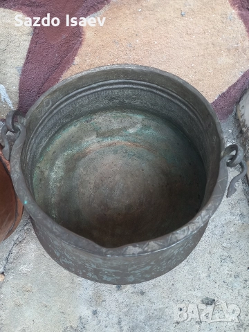 медни котли и тава , снимка 3 - Антикварни и старинни предмети - 52865698