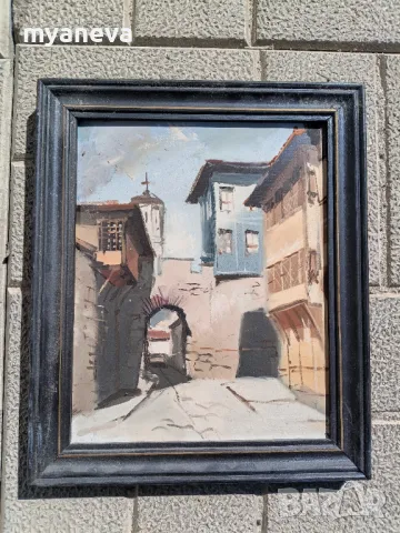 Пловдив, картини с подпис от стария град, снимка 9 - Картини - 49441110