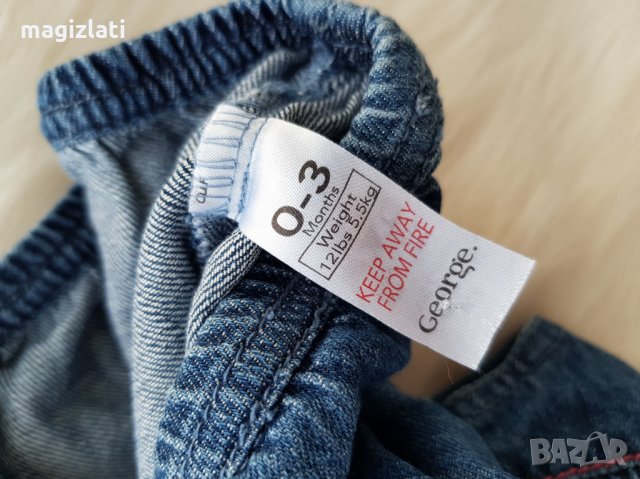 Дънков сукман George 0-3 месеца , снимка 3 - Бебешки рокли - 28993238