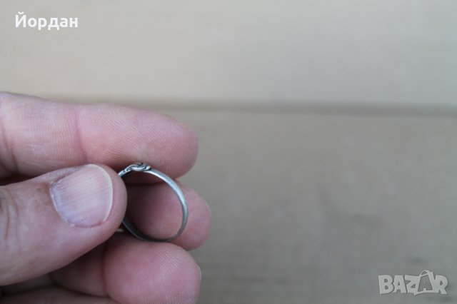 Стар сребърен пръстен с емайл Ф.К. ''Левски'', снимка 2 - Колекции - 43593854