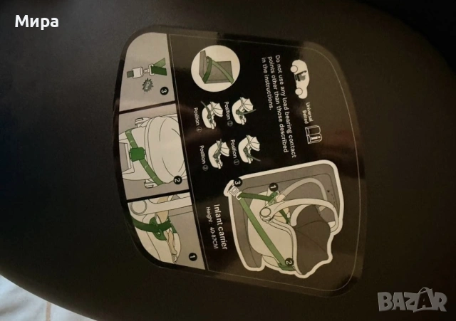 Бебешки кош (кошница) за кола , снимка 3 - Столчета за кола и колело - 53032806