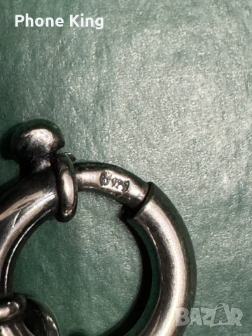  Масивен сребърен ланец с ръчно изработен кръст, снимка 6 - Колиета, медальони, синджири - 53307031