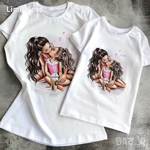 Комплект тениски или блузи за мама и дете Мама и аз бебе , снимка 14 - Детски тениски и потници - 33131238