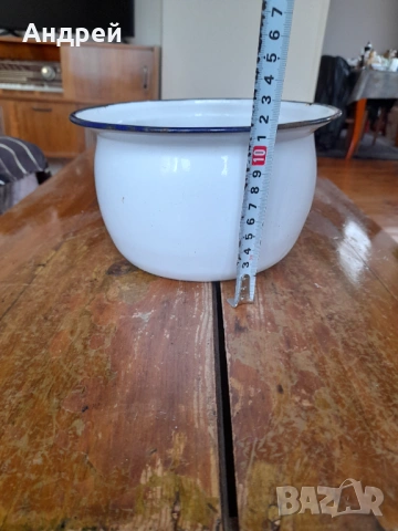 Старо емайлирано гърне,Цокало #2, снимка 2 - Други ценни предмети - 53010186