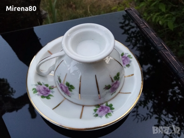 Красив сервиз за кафе - костен порцелан, снимка 9 - Сервизи - 51446860