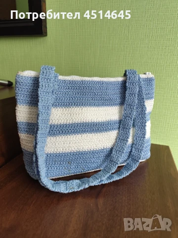 Чанта ръчно плетена 34/22/7 см нова