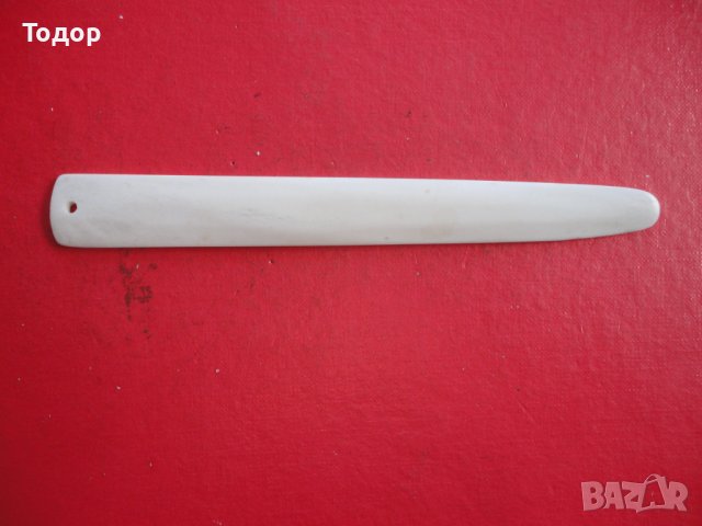 Старинен нож за писма от кост , снимка 2 - Ножове - 43022682
