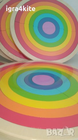 Двойна цветна дървена дъга с табла за поместване Wooden double rainbow, снимка 8 - Образователни игри - 30455577