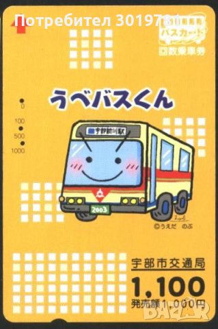 Транспортна (ж.п.) карта Автобус от Япония ТК35, снимка 1 - Колекции - 37796192