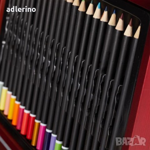 Куфар за рисуване Лучано, 35 бр., живопис, аксесоари, дървени, снимка 2 - Рисуване и оцветяване - 34312414