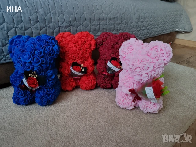 Подаръчни мечета от рози