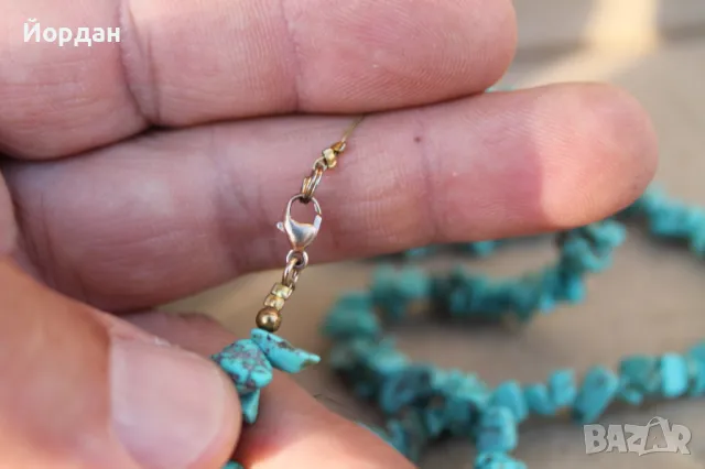 Тюркоазено колие, снимка 12 - Колиета, медальони, синджири - 47270286