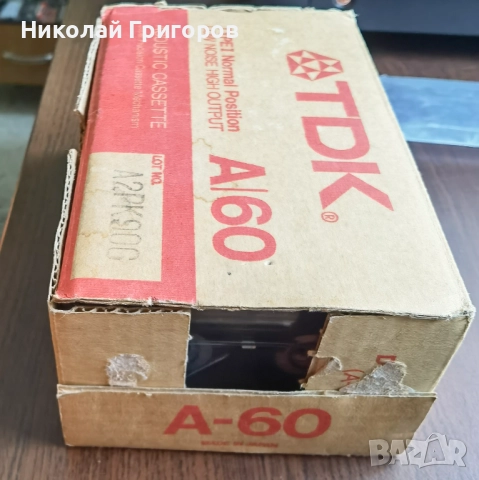 TDK A60-кашон+касети, снимка 3 - Аудио касети - 51631491