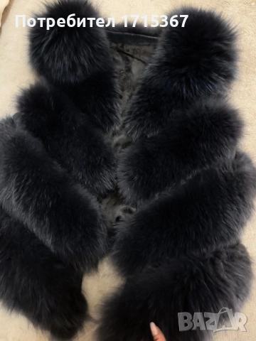 Елек от естествен косъм лисица , снимка 4 - Елеци - 52813105