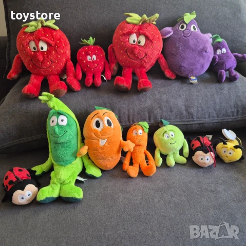 Лот плюшени играчки Плодове и Зеленчуци