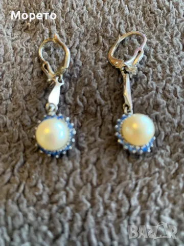 Красиви нови дамски обици с перли-2, снимка 2 - Обеци - 48991304