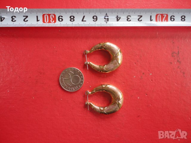 Позлатени обеци обици 