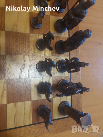 Шах с метални фигури , снимка 7 - Шах и табла - 43059851