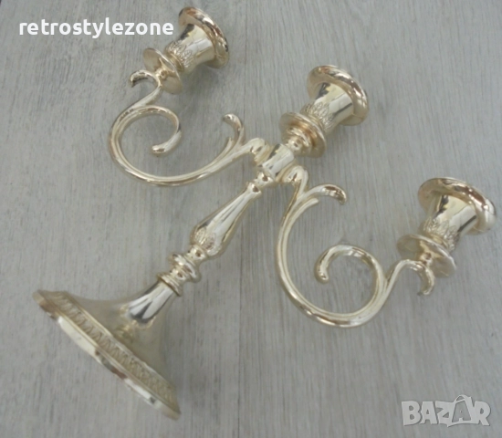 № 8279 Стар класически свещник  BMF  , снимка 3 - Други ценни предмети - 51852376