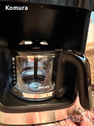 Кафемашина Philips , Кафемелачка, Стъклена кана, Черен/инокс, снимка 2 - Кафемашини - 43001836