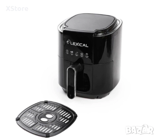Фритюрник с горещ въздух Lexical Airfryer LAF-3011-1/2 1200W 3.5L бял/черен, снимка 6 - Фритюрници - 52435560