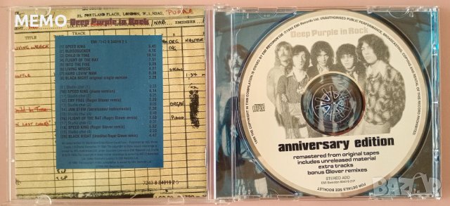 Deep Purple In Rock с подписите на Roger Glover/ Ian Paice, снимка 3 - CD дискове - 44031441