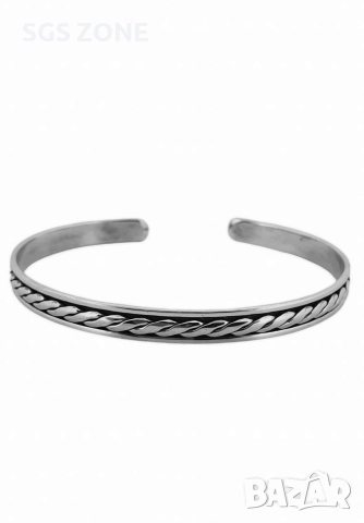 Сребърна тверда гривна 925