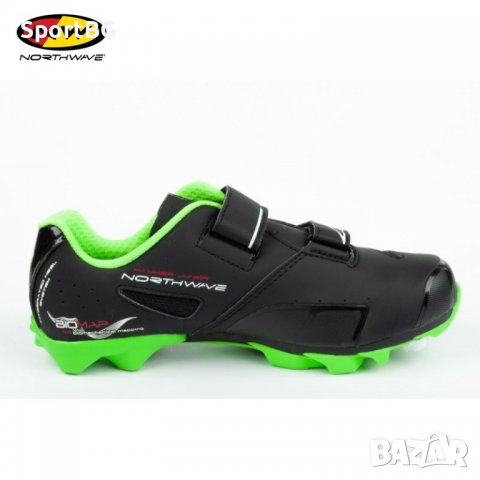 Детски 0бувки за колоездене Northwave HAMMER JUNIOR MATT BLACK - ELECTRIC GREEN / Номер 31, 32, 33, снимка 3 - Спортна екипировка - 37128759