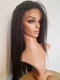 Черна перука от микс естествен косъм и примеси 70 см с Lace 4×4, снимка 8